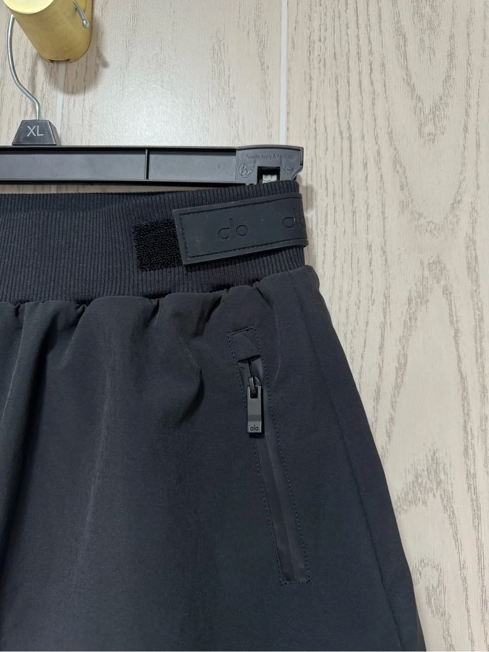 ALO Yoga Black Skort Elevation Mini Skirt Fleece lined Short XXS